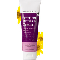 Miracle Plus Arnica Cream Bruise Relief Lotion For Bruising And Swelling On Skin | Bruise Cream Extra Strength Vitamin K Cream | Moisturizing Bruise Formula Skin Care Gel W/ Horse Chestnut, 4 Ounce