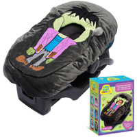 Car Seat Cuties, Baby Carrier Seat Cover For Infant Seat Or Stroller, Baby Car Seat Covers, New Baby Gift, Soft Plush Baby Carrier Blanket Cover, Infant Halloween Costume - Frankenstein