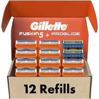Gillette Fusion5 Men's Razor Blade Refills, 10 Count + Fusion5 Proglide Razor Blade Refills - 2 Count | One Pack Of 12 Refills