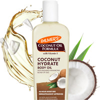 Palmer's Coconut Oil Formula Body Oil, Body Moisturizer With Green Coffee Extract, Bath Oil For Dry Skin, 8.5 Ounces (Pour Cap)