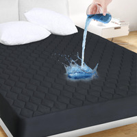 King Quilted Fitted Waterproof Mattress Pad, Breathable Premium Soft Filling Mattress Protector, 8-21 Inches Deep Pocket Noiseless Mattress Cover (White)