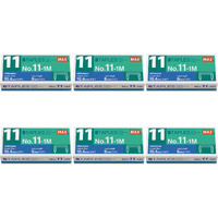 Max No. 11-1M Staples For Vaimo Staplers, 6 Packs