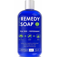Truremedy Naturals Remedy Tea Tree Oil Body Soap - Body Wash That Helps Body Odor, Ringworm, & Skin Irritations (1 Pk, 12 Oz)