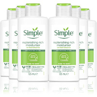 6 X Simple Kind To Skin Replenishing Rich Moisturiser 125Ml