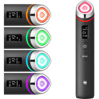 Medicube Age-R Booster Pro - 6-In-1 Total Care Led Indication Device For Enhanced Absorption, Radiance,Elasticity,Facial Contouring,And Pore Care With 4 Modes - Korean Skin Care