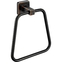 Wolibeer Bronze Hand Towel Holder,Oil Rubbed Towel Ring Wall Mount,Bathroom Towel Hanger Rack Orb Farmhouse Rustic Stainless Steel