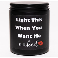 Gifts For Him, Funny Gifts For Men, Unique Anniversary & Engagement Wedding Gift - Sandalwood Scented Candle, Crafted By Natural Soy Wax & Natural Essential Oils, 7Oz