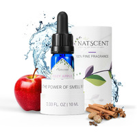 Natscent Cozy Apple Essential Oils For Diffusers For Home, Nature-Derived Fall Essential Oils, Long-Lasting & Family-Friendly Diffuser Oils Scents, Ifra Certified, Cold Air & Ultrasonic - 0.33 Oz