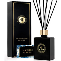 Reed Diffuser-Cashmere Vanilla Reed Diffusers For Home-5 Oz.Oil Diffuser Sticks - Bathroom Diffuser Set-Scent Diffusers For Home- Oil Diffuser Reeds,-Scent Sticks In Oil-Office Smell Good Stuff