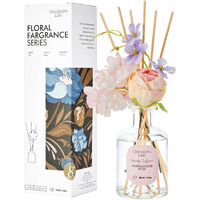 Chloefu Lan Premium Re  D Diffuser Set With Pink & Purple Flowers Re  D Diffuser Sticks Sandalwood Rose | 6.7Oz Scent Fragrance Oil Diffuser For Bedroom Bathroom Home Shelf D  Cor