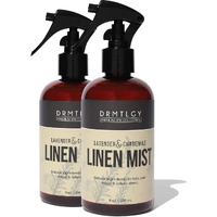 Drmtlgy Natural Lavender Linen Mist And Room Spray. Pure Lavender Essential Oil And Chamomile Pillow Spray, And Fabric Aromatherapy Spray, 8Oz, 2 Pack