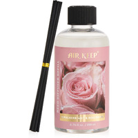 Airkeep Reed Diffuser Oil Refill With Diffuser Sticks, 6.76 Fl Oz(200Ml) Rose Scented Oils, Aroma Therapy, Home Fragrance & Air Freshener, Office D  Cor, Decoration
