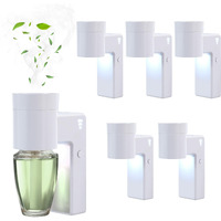 Rossex 6 Pcs Wall Fragrance Plug In With Night Light And Oil Diffuser Plug With Upgraded Fragrance Concentration Control, Compatible With Bath And Body Works Wallfower Plug For Home, White