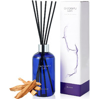 Chloefu Lan Re  D Diffuser, 8.1 Oz Natural Essential Scented Oil, 6 Diffuser Sticks, Home Fragrance Sandalwood, Aromatherapy Oil Diffuser Reeds, More Masculine Scent, Bathroom & Office Decor 230Ml