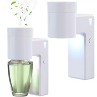 2 Pcs Wall Fragrance Plug In With Night Light And Oil Diffuser Plug With Upgraded Fragrance Concentration Control, Compatible With Bath And Body Works Wallfower For Home, White
