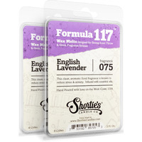 Pure English Lavender Wax Melts Multi Pack - Formula 117 - 2 Highly Scented 3 Oz. Bars (6 Oz. Total) - Made With Essential & Natural Oils - Flower & Floral Air Freshener Cubes Collection