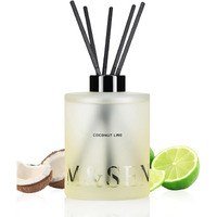 M&Sense Coconut Lime Reed Diffuser Set - 16.9 Fl Oz Long-Lasting Scent, Large Natural Oil Diffuser With Sticks, Non-Toxic Aromatherapy Diffuser Gift For Home, Spa & Bedroom