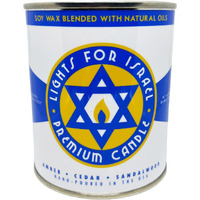 Long-Burning, One-Pint Premium Candles For Men | Vintage Inspired Oil Can Design | Soy Wax, Vegan Friendly, Made In The Usa | Fury Bros. | Classically Cool (Lights For Israel)