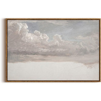 Insimsea Framed Canvas Wall Art Vintage Decor, Home Decor Classical Oil Painting Cloud Study Large Decorations For Living Room, Wall Art For Bedroom Bathroom Gallery, 20""X30""