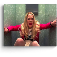 B.B.F Make Funny Framed Canvas Wall Art Bathroom Decor Black Humorous Comedy Movies Poster White Chicks Oil Painting Modern Artwork For Living Room Dorm Wall Home Decoration (20X24Inch)