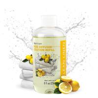 Sparoom Reed Diffuser Oil Refill - Clean Linen Scent, 8Oz Crisp And Refreshing Blend With Lemon Accents, Light And Airy Aroma For Bathroom, Bedroom, Or Living Room, Long Lasting Fresh Scent