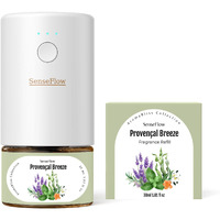 Senseflow Sf101 Waterless Ultrasonic Essential Oil Diffuser-100% Plant-Based,120-Day Natural Air Freshener & Aromatherapy Diffuser For Home,Hotel,Studio-Covers Up To 100?-Provenal Breeze