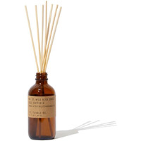 P.F. Candle Co. Wild Herb Tonic Classic Scented Rattan Reed Diffuser (3.5 Fl Oz) Amber Glass Jar, Fine Fragrance Oil, Flame-Free Fragrance, Made In The U.S.A.