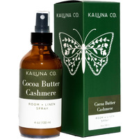 Kailuna Co. Cocoa Butter Cashmere Artisan Natural Room And Linen Spray With Pure Essential Oils, Small Batch, Made In California (4 Oz)