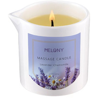 Melony Luxury Massage Candle - Moisturising, Body Oil Candles For Muscle Relaxation, 8.1Oz (Lavender Chamomile)