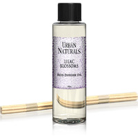 Urban Naturals Reed Diffuser Oil Refill, Lilac Blossoms Oil For Diffuser With Lilac, Violets, Lily Of The Valley, 4 Oz + Free Reed Sticks, Made In The Usa