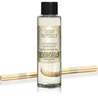 Urban Naturals Reed Diffuser Oil Refill Christmas Morning, Rosemary, Eucalyptus, Balsam Spruce, Orange, Essential Oils, 4 Oz + Free Reed Sticks, Made In The Usa