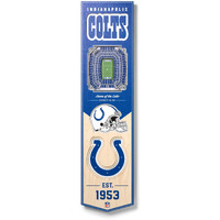 Nfl Indianapolis Colts Lucas Oil Stadium 3D Stadium Banner-8X323D Stadium Banner - 8""X 32"", Team Colors, 8"" X 32""