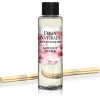 Urban Naturals Moonlit Petals Scented Oil Reed Diffuser Refill | Includes A Free Set Of Reed Sticks! Magnolias, Peonies, Daisies, Honeysuckle, Pear & Rosewood | 4 Oz