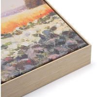 Akfado Canvas Frame For 20X30 Art Prints Oil Painting, Diy Metal Floater Frames With 1.5"" Deep For Landscape Portraits, Horizontal Or Vertical Display, Modern Wall Decor, No Glass & Back (Natural)