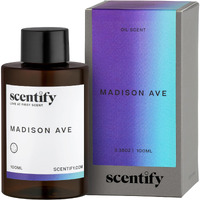 Scentify Madison Ave Aroma Oil Refill Scent For Oil Diffusers Luxurious Relaxing Aromatherapy Fragrance 100Ml, 3.38Oz