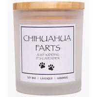 Chihuahua Gifts & Decor, Chihuahua Gifts For Women, Dog Mom Gifts For Women, Dog Farts Candle, Pet Friendly Lavender Scented Candle, Natural Soy Wax & Natural Essential Oils