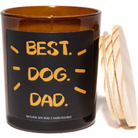 Best Dog Dad Candle, Dog Dad Gifts For Men - Lavender & Eucalyptus, Crafted By Natural Soy Wax & Natural Essential Oils