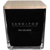Sand + Fog 57Oz Scented Soy Wax Blend Glass Candle Made With Essential Oils (Feu De Bois)