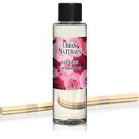 Urban Naturals Red Roses Reed Diffuser Oil Refill & Bamboo Reed Sticks | Beautiful Floral Scent Of Fresh Cut Roses | Made In The Usa