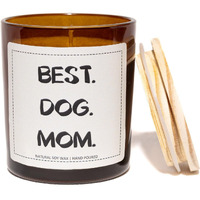Best Dog Mom Candle, Dog Mom Gifts For Women - Lavender & Eucalyptus, Crafted By Natural Soy Wax & Natural Essential Oils