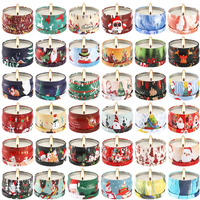 36Pack Christmasc Sets,Long Burning,2.5Oz Natural Soy Wax With Essential Oils Decorative Aromatherapy Candles For Christmas,Thanksgiving Gift, Home Scented