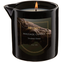 Melony Luxury Massage Candle - Moisturising, Body Oil Candles For Muscle Relaxation, Home Spa, 8.1Oz (Smoked Ebony)