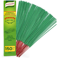 Citronella Incense Sticks 150 Sticks/Made With Natural Plant Based Ingredients/Citronella Oil/Lemongrass Oil/Rosemary Oil/150 Pcs