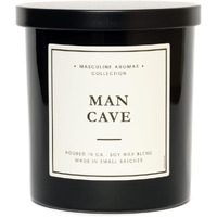 Hand-Poured In California | Masculine Aromas | 9Oz | 50-Hour Burn Time | Scented Men's Candles With Natural Essential Oils | Vegan (Man Cave)