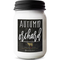 Milkhouse Candle Company - Autumn Orchard - 13Oz Beeswax And Soy Candles - Farmhouse Collection - 100% Natural, Paraffin Free, With Premium Fragrance Oil, Glass Jars With Lids
