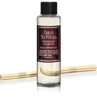 Urban Naturals Reed Diffuser Oil Refill, Mahogany Coconut Diffuser Oils With Sandalwood, Coconut, Oakmoss, 4 Oz + Free Reed Sticks, Made In The Usa