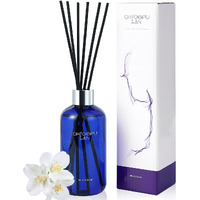 Chloefu Lan Jasmine Re  D Diffuser,8.1 Oz Natural Essential Scented Oil With Diffuser Sticks,Blue Jar, Home & Office Decor Aromatherapy Diffuser Oil Gift Set