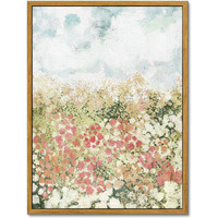 Kbkbart Framed Wall Art For Bedroom & Bathroom, Vintage Spring Flower Pictures Aesthetic Farmhouse Wall Decor, Canvas Oil Painting, Summer Room Decor (12X16)