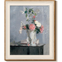 Insimsea Framed Canvas Wall Art For Living Room,Vintage Laundry Room Art Print, Antique Oil Painting, Country Landscape Vintage Wall Art Canvas,For Living Room, Bedroom, Office,Gallery 10X12In