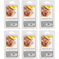 Hosley Banana Nut Bread Scented Wax Cubes, Set Of 6-2.5 Oz Each, Hand Poured With Essential Oils - Bulk Buy For Weddings, Spa, Reiki, Meditation, Aromatherapy